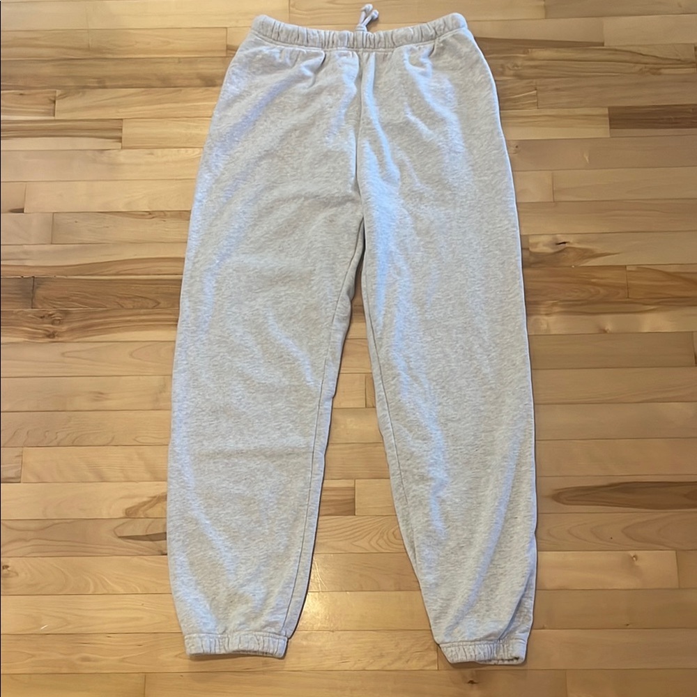 Light Gray Sweatpants with Logo